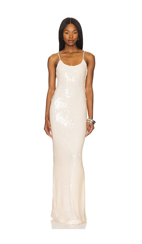 Lovers and Friends Rachel Gown in Neutral.  XS. Also in L, M, S
