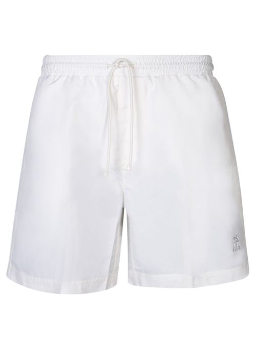 Logo Micro White Swimsuit