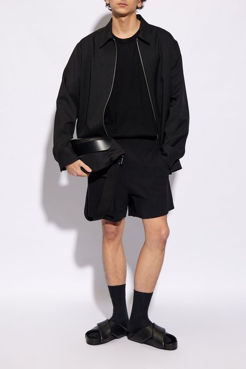 Shirt With Zip, Men's, Black