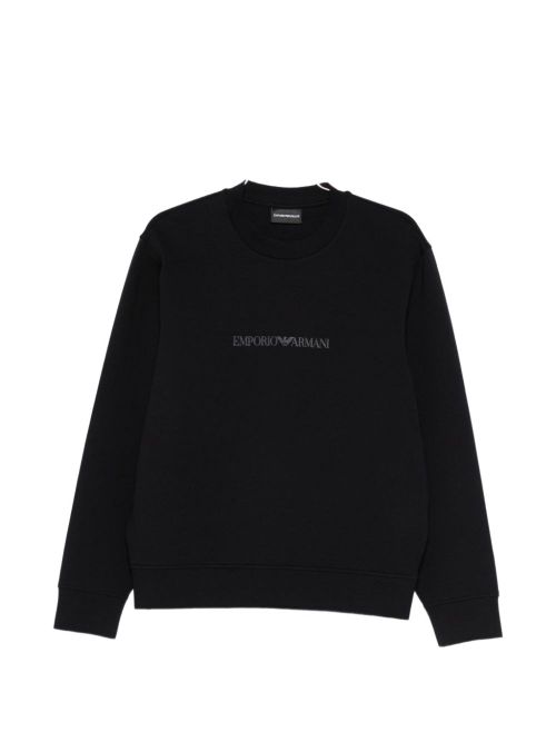 Logo-Embroidered Sweatshirt — Black