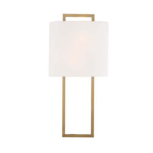 Crystorama Fremont 2-Light Wall Sconce in Vibrant Gold