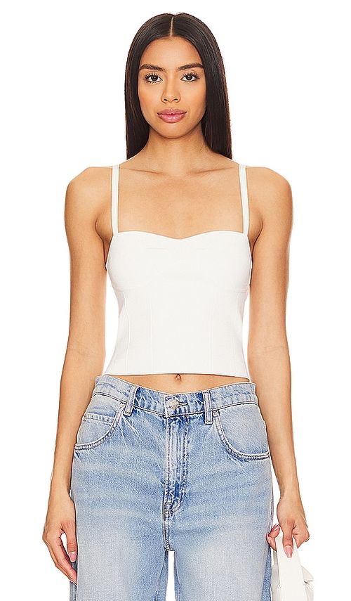 Camila Coelho BUSTIER JADE in Ivory. Größe M. Also in