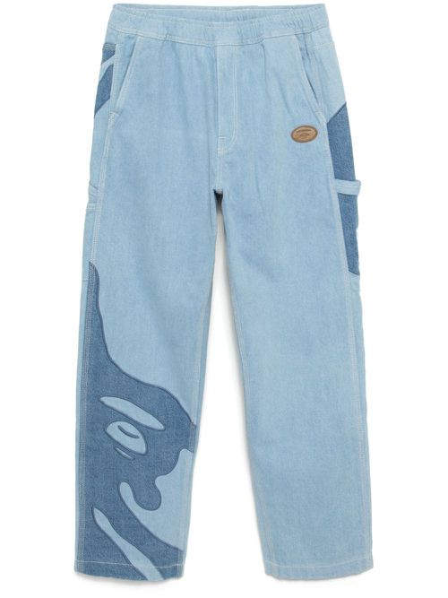 Moonface-logo jeans - Blue