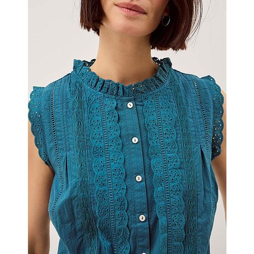 Monsoon Trish Sleeveless Frill Top