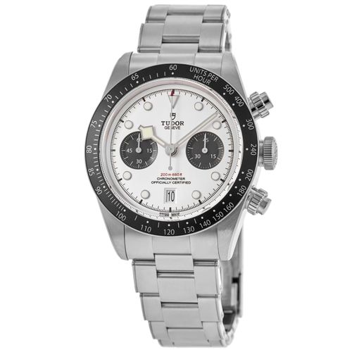 Black Bay Chrono White Dial Stainless Steel Men's Watch M79360N-0012