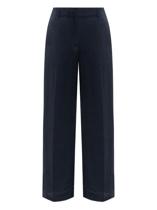 Satin tailored trousers - Blue