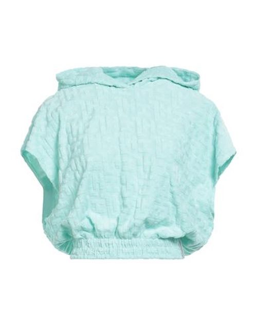 Woman Sweatshirt Light green Size S Cotton, Polyester