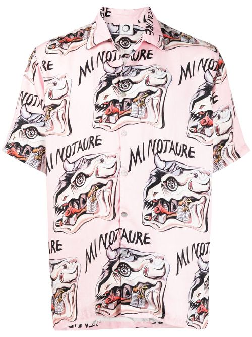 "Minotaure" short-sleeve shirt - Pink