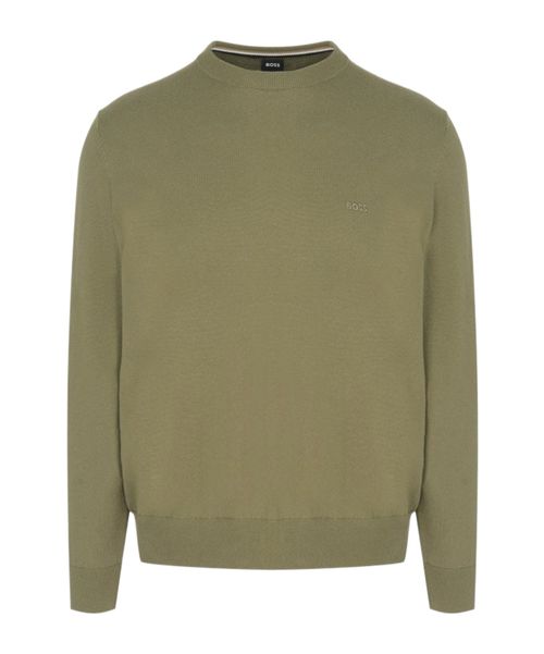 Embroidered logo cotton sweater