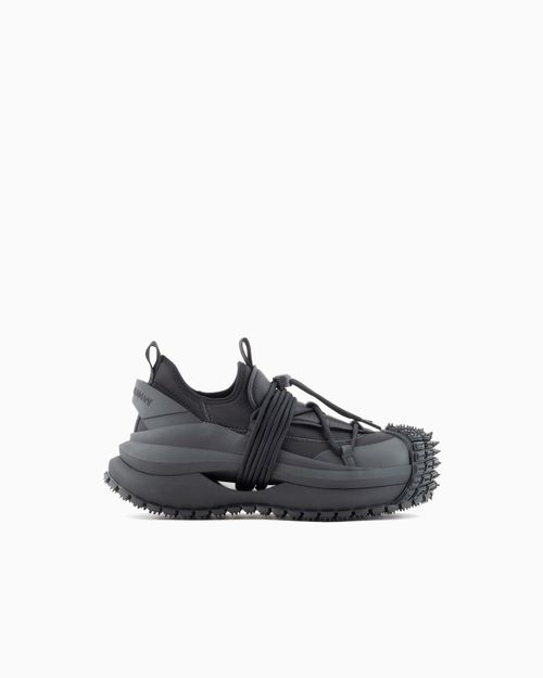 Nylon sneakers with scuba details and drawstring