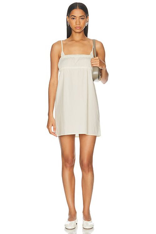 Deiji Studios Edge Dress in Citrus Stripe - Lemon. M also in L