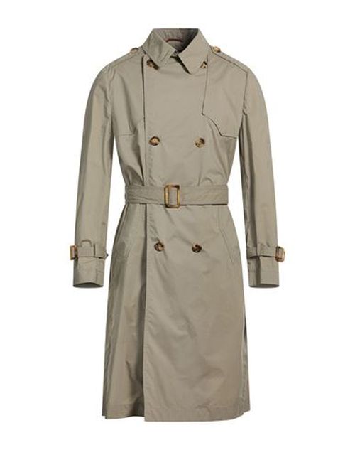 Man Overcoat & Trench Coat Khaki Size 40 Cotton, Polyamide