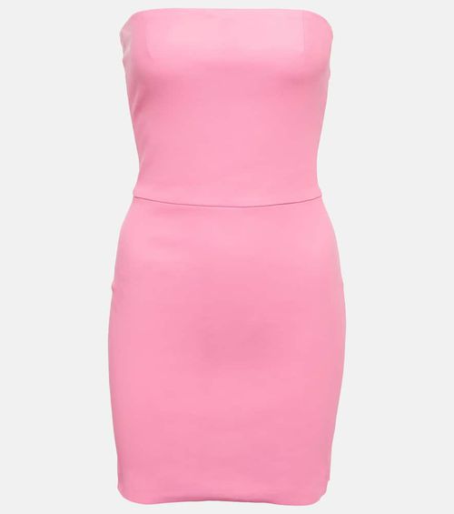 Amina strapless leather minidress