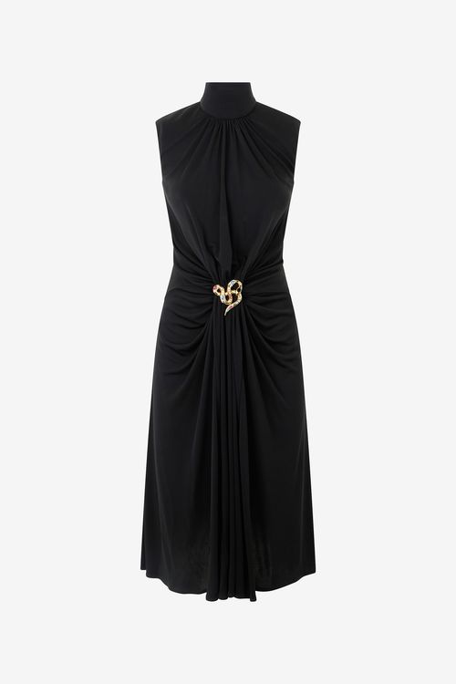 Draped Midi Dress