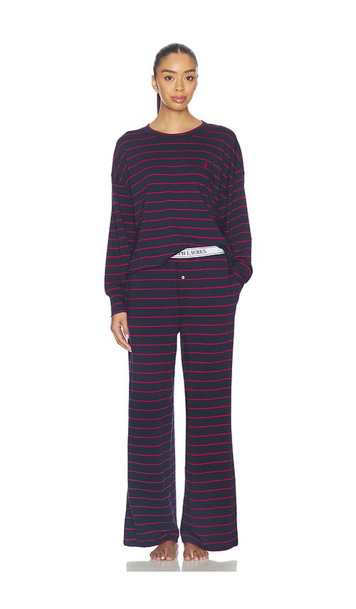 Polo Ralph Lauren Intimates Crew Neck Wide Leg Pant Set in Navy. - M also in L, S