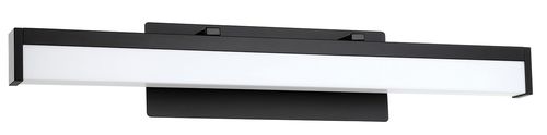 Hemlock 1-Light LED Bathroom Vanity Light Vanity in Matte Black