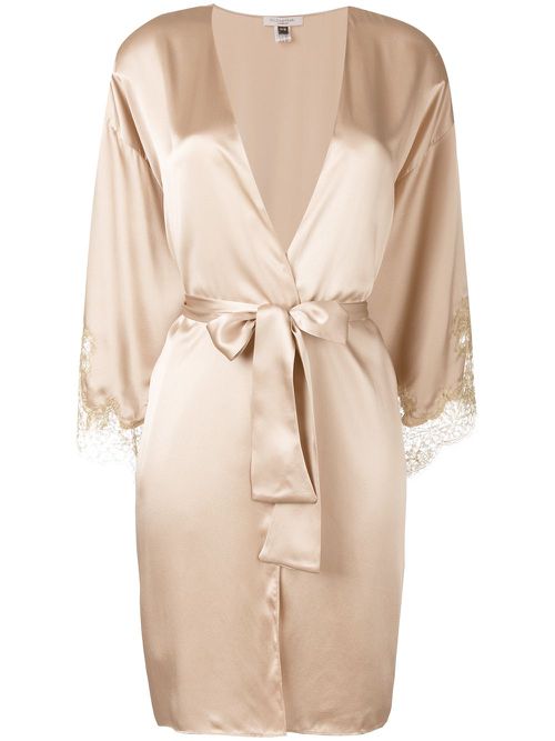 Gina short kimono - Neutrals