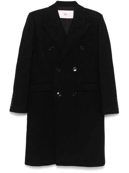 Double-breasted coat - Black