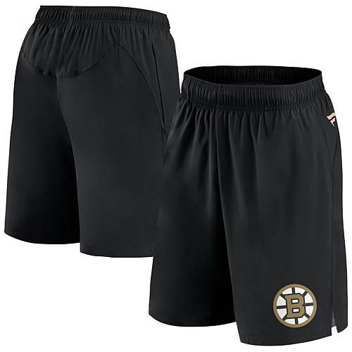 Men's Fanatics  Black Boston Bruins Authentic Pro Tech Shorts - Size Small