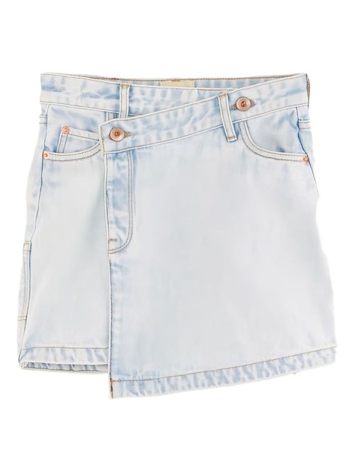 Cotton mini skirt - Blue