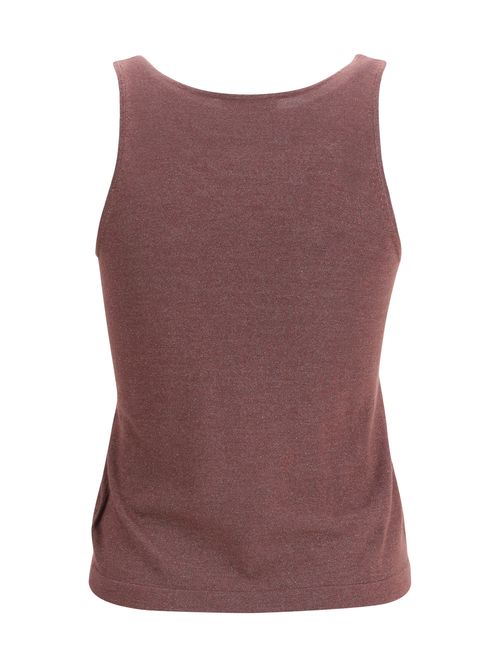 Cashmere-Silk Blend Tank Top — Purple