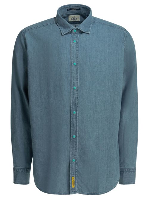 Bd Baggies Kim Light Blue Cotton Shirt
