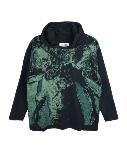 Numbers-motif hoodie