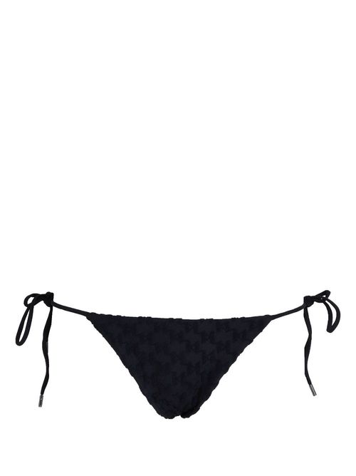 Monogram-print bikini bottoms - Black