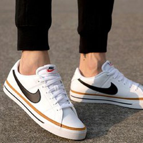 Nike Court Legacy Leather Mens Shoes Size 13, Color: White Desert Ochre