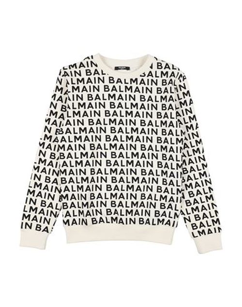Kid Boy Sweatshirt White Size 10 Cotton, Elastane