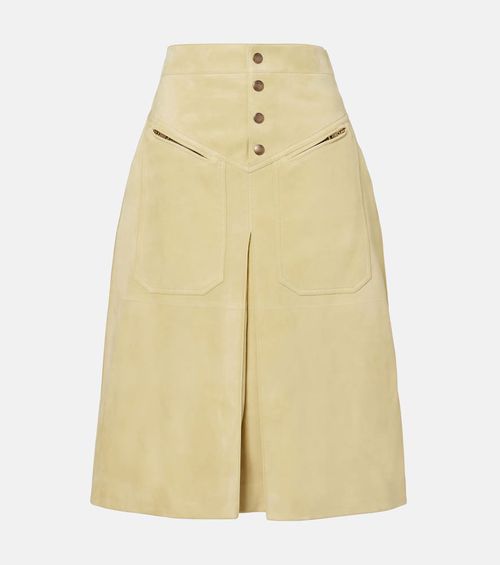 Chloé Suede midi skirt