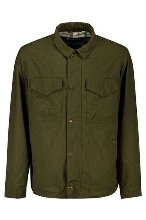 Barbour Logo Embroidered Long-Sleeved Coat