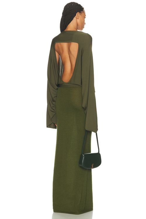 Aya Muse Pine Dress in Pine - Dark Green. XS also in L