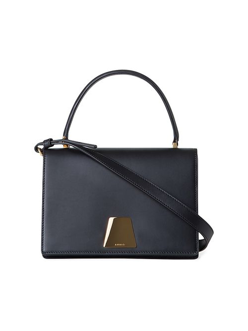 Women's Small Alice Trapezoid Top Handle Bag - Black