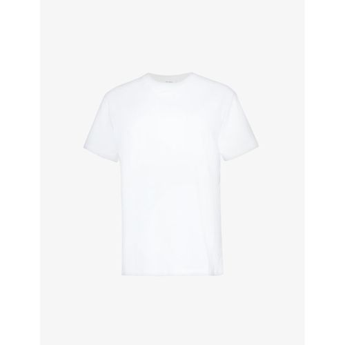 Womens White Crewneck Cotton-jersey T-shirt XS