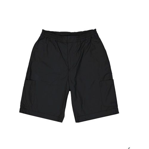 Cotton Cargo Cargo Shorts — Black