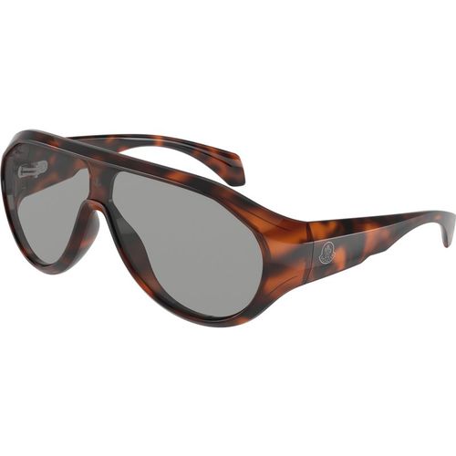 Moncler Uniseks Moncler ME8009U BOMBOLLE 5026/1 Zonnebrillen Geïnjecteerd Schildpad Grijs Rotonde Normaa