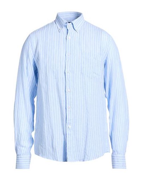 Man Shirt Sky blue Size 17 Linen