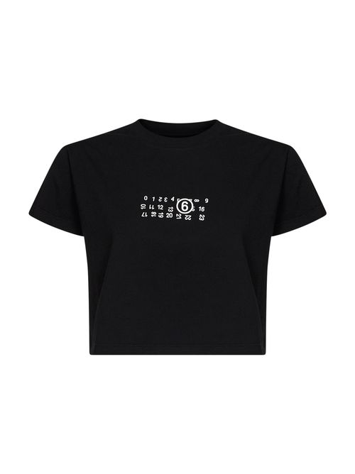 Flipped Numeric Graphic T-Shirt — Black