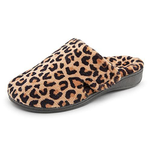 Vionic Women’s Gemma Mule Slipper - Comfortable Spa House Slippers that include Three-Zone Comfort with Orthotic Insole Arch Support