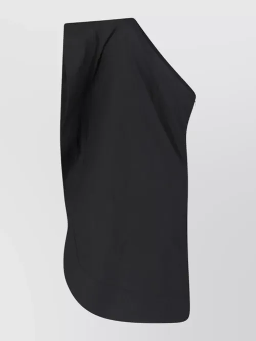 Stella Mccartney - asymmetric draped sleeveless top knee length