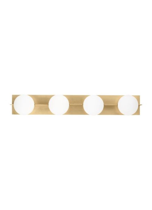 Natural Brass LED Bath Vanity from the Orbel Collection
