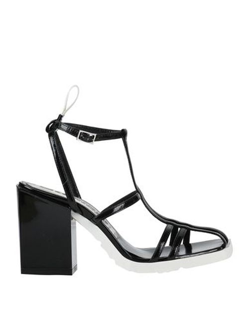 Woman Sandals Black Size 10 Leather