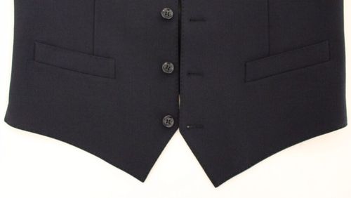 Wool Formal Dress Vest — Navy