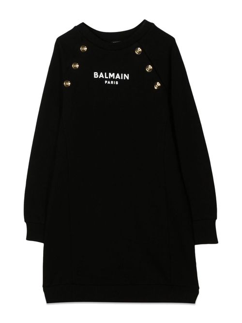 Gold buttons dress