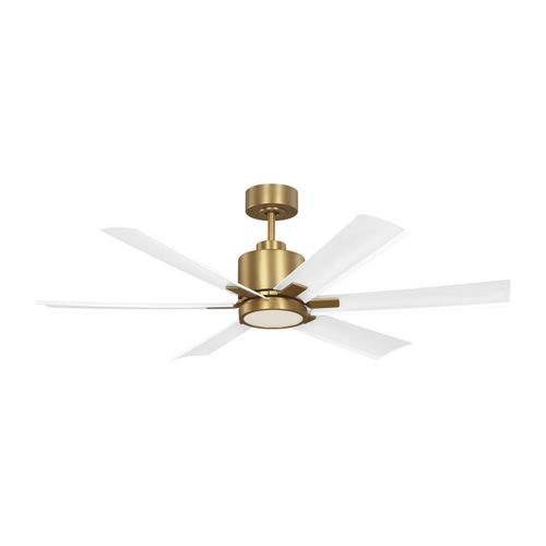 Burnished Brass 52" Ceiling Fan from the Flera Smart 52 LED Collection