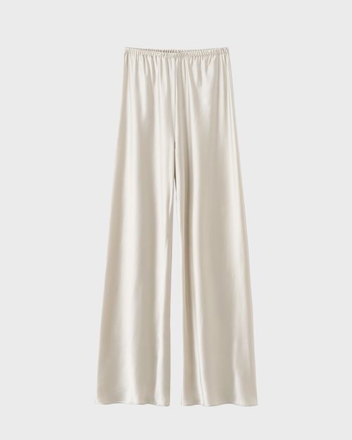 Almada Trousers Bias Satin Pants Pear