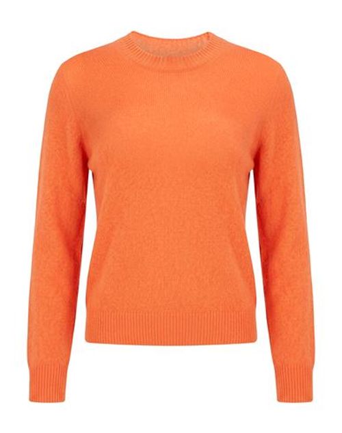 Woman Sweater Orange Size L Cashmere, Silk, Polyester