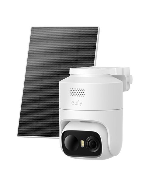 Cam C37,Security Camera Wireless Outdoor,360 Ptz,Ai TrackingandDetection, 2K Flexible Solar Camera,Color Night Vision - White