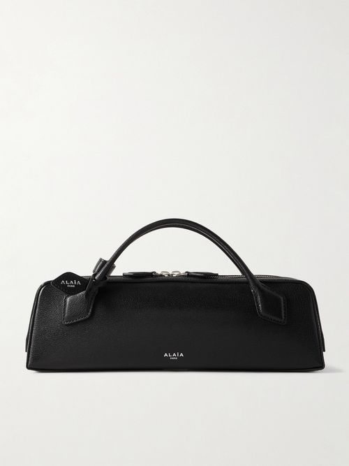 Le Teckel Textured-leather Tote - Black